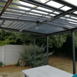 Aménagement de pergola avec fermeture loggia en PVC Andresy